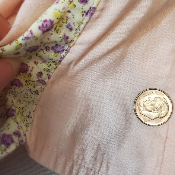 Flutterbye Cotton Floral Print Ruffle Button Up Shirt - Picture 7 of 9